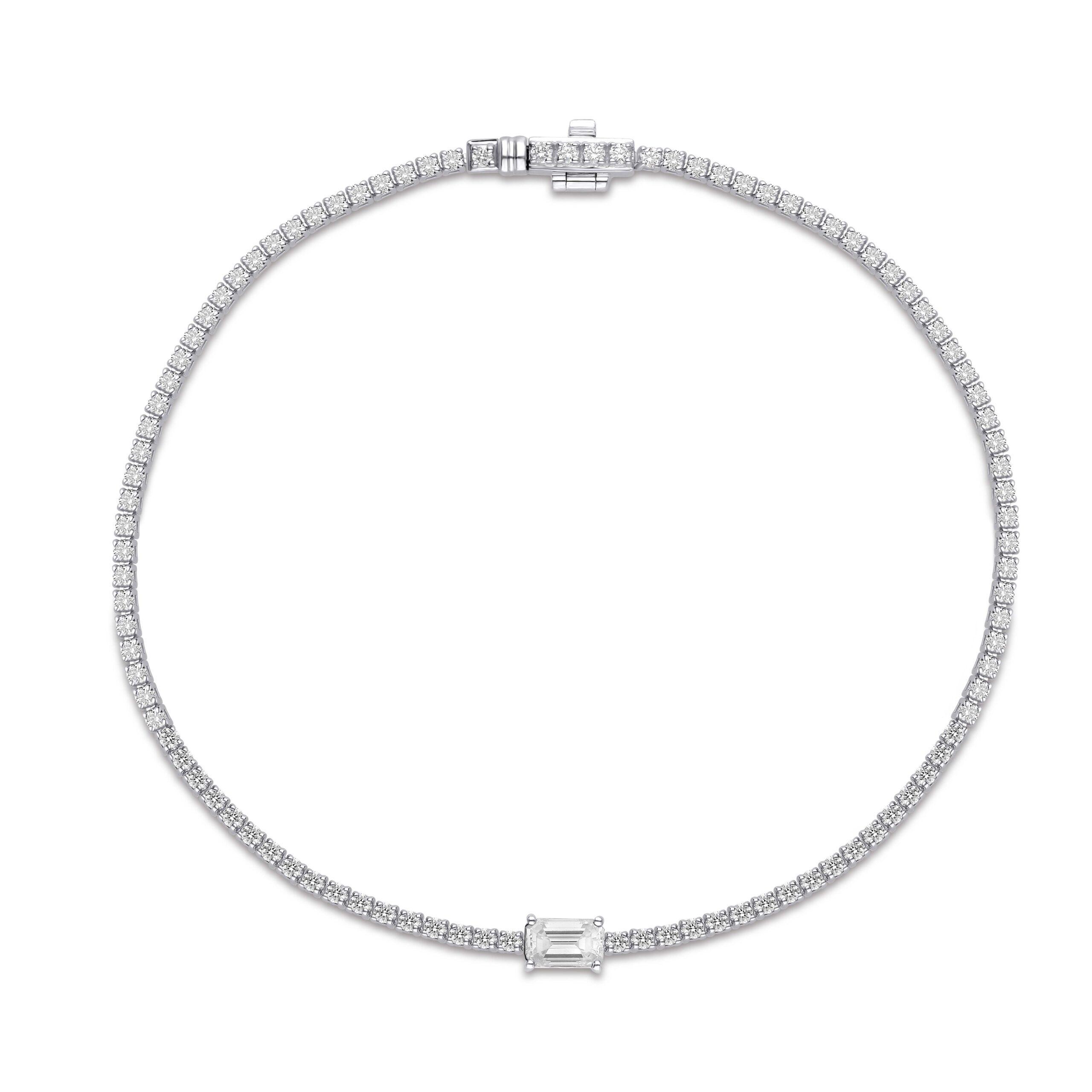 Tennisarmbånd i 18 karat hvidguld med 1,30 ct diamanter fra Byfrisenholm